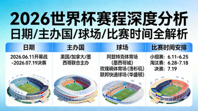 2026世界杯赛程深度分析日期主办国球场与比赛时间安排