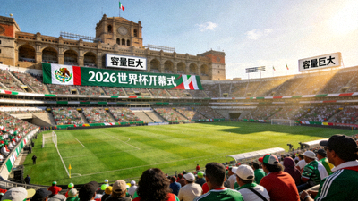 墨西哥城阿兹特克体育场，2026世界杯开幕式球场，容量巨大，历史悠久的足球圣地